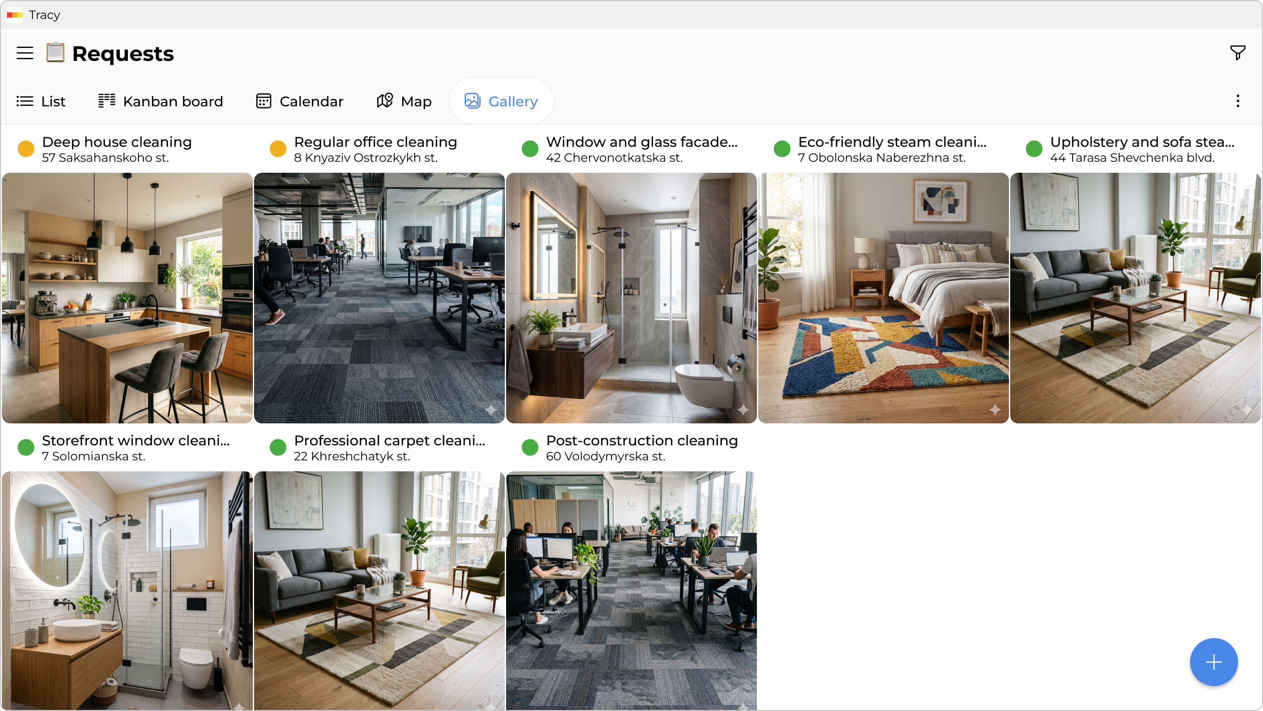 Gallery of completed jobs