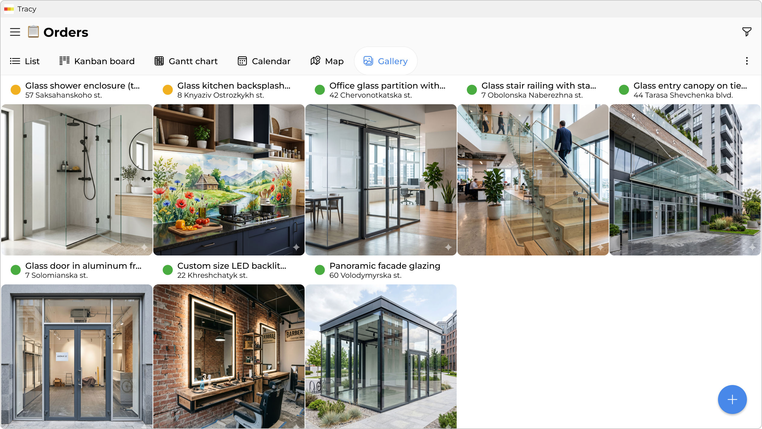 Portfolio of completed projects