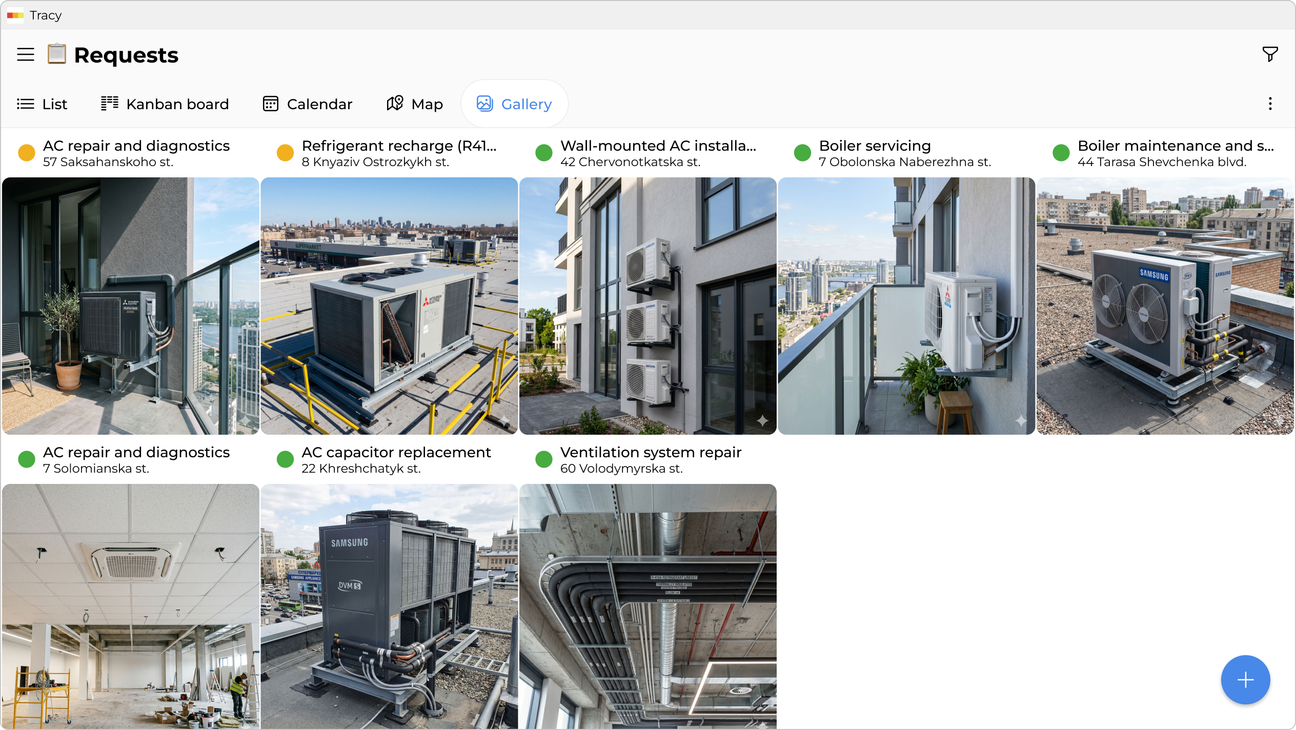 Gallery of completed jobs
