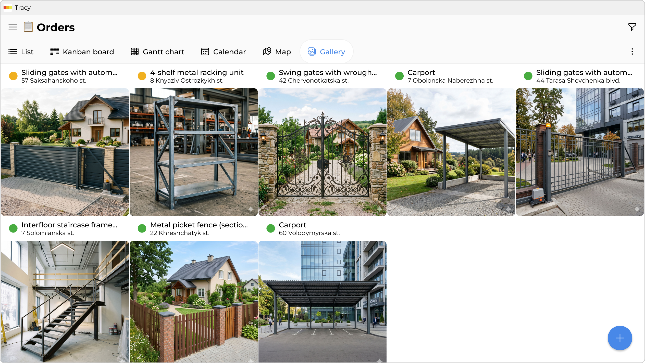 Portfolio of completed projects