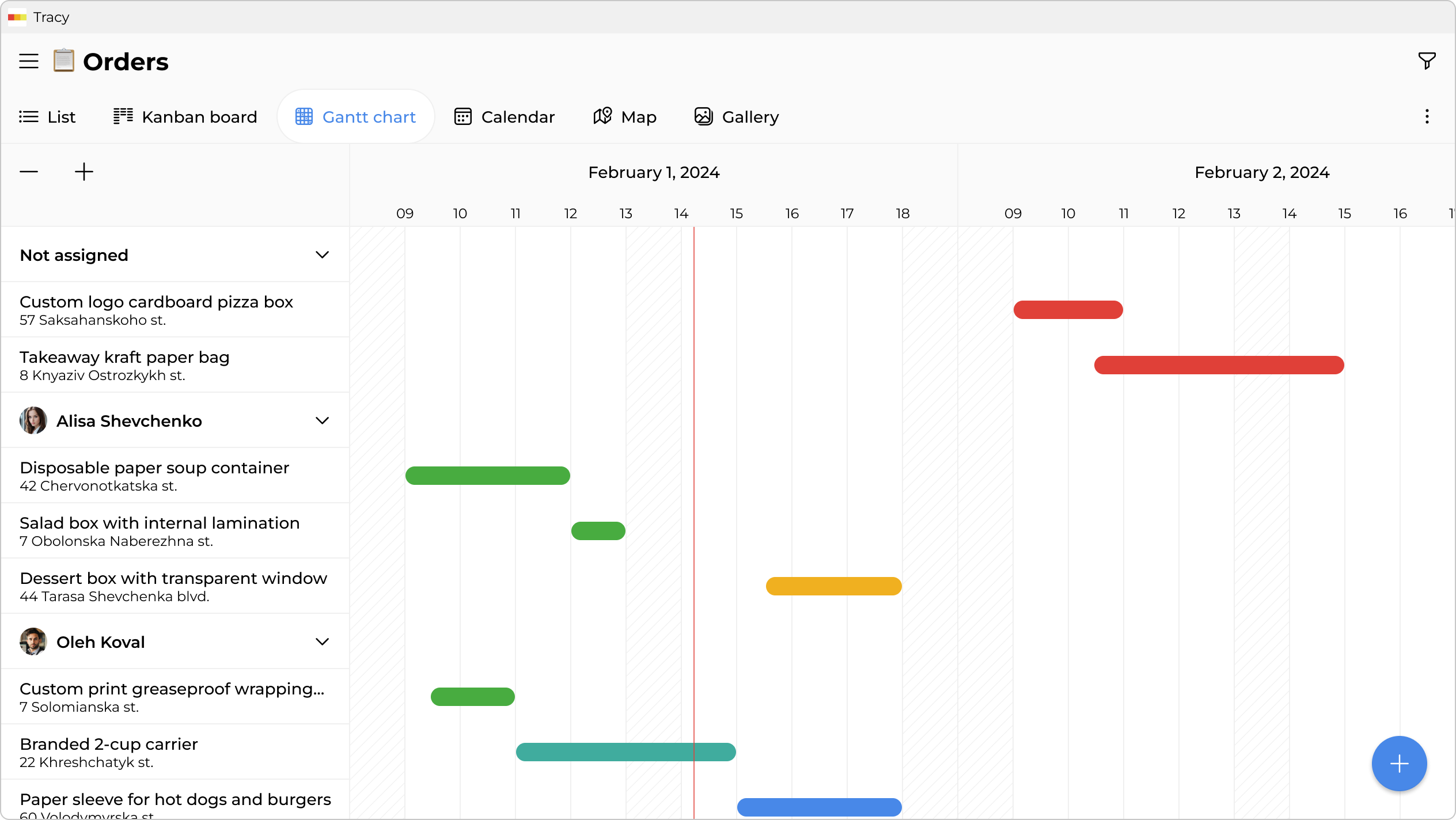 Run schedule and team workload