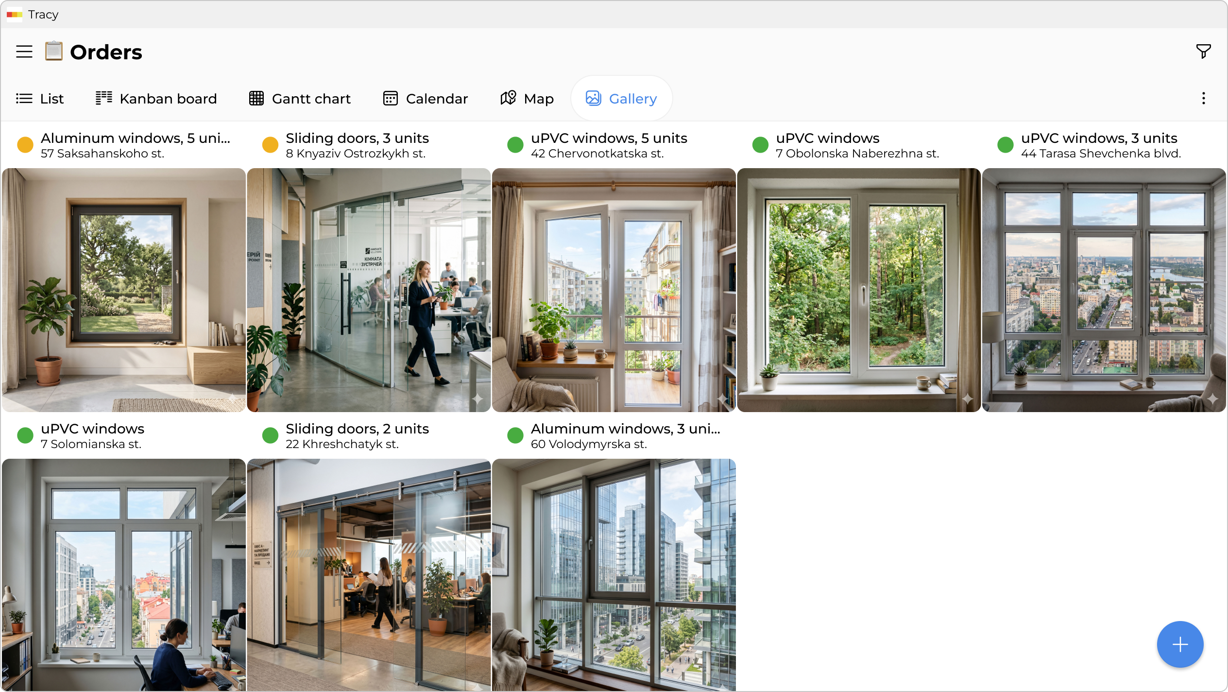 Portfolio of completed projects